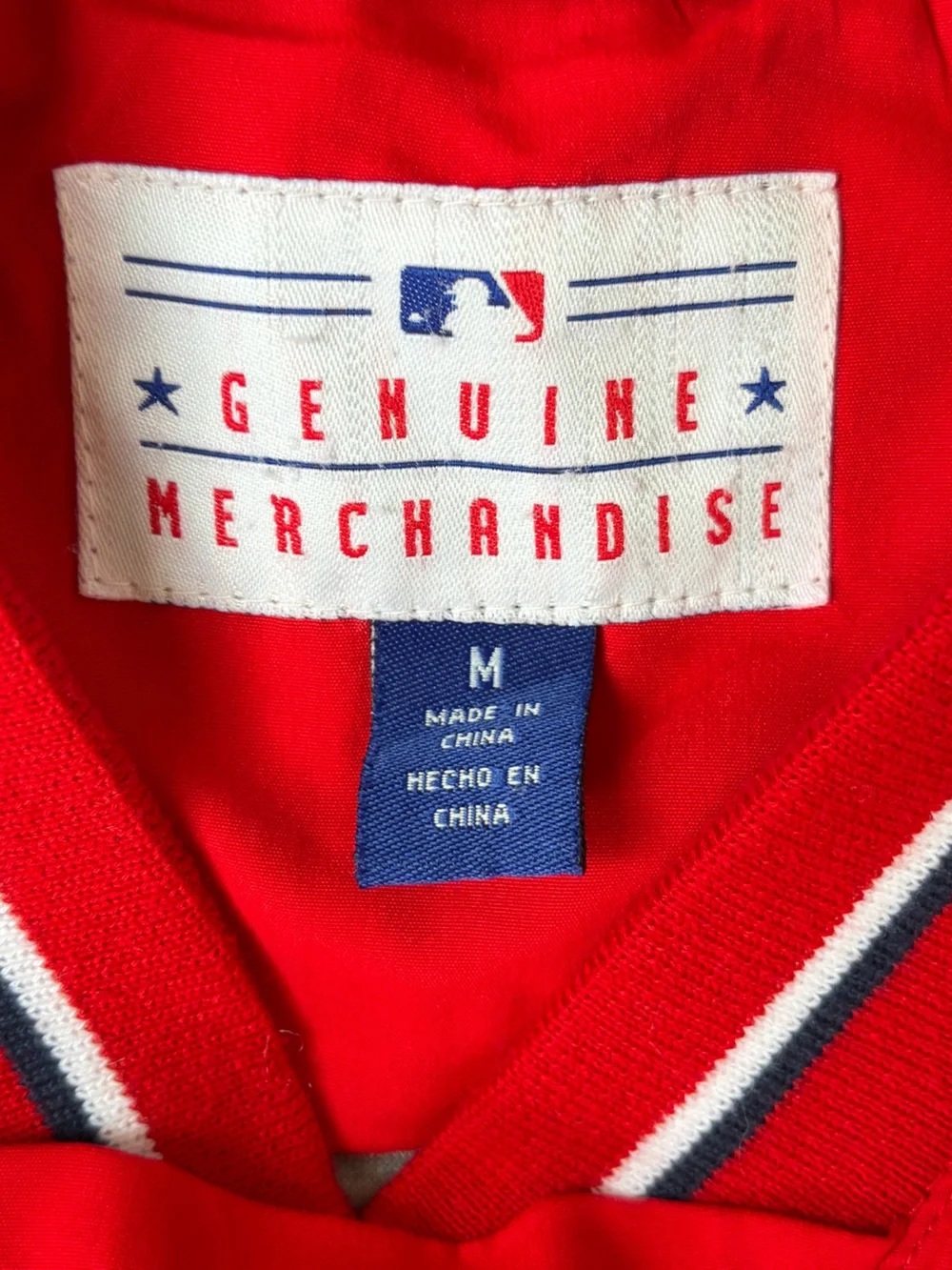 MLB St. Louis Cardinals Baseball Red and Navy Pullover Jacket Men Size Medium